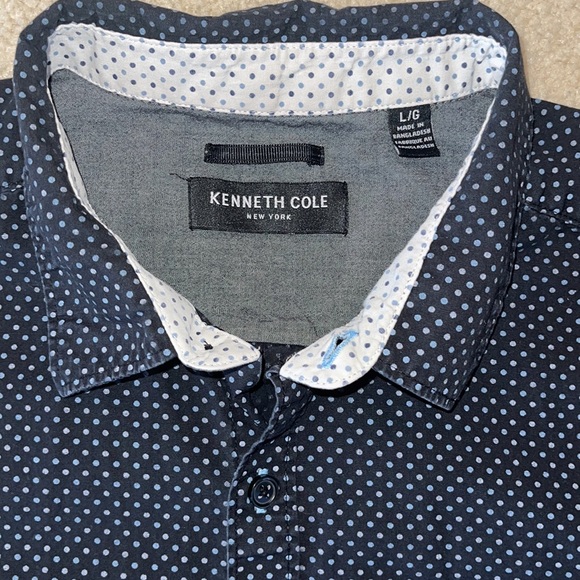 Mens Kenneth Cole short sleeve button up Large - Picture 2 of 4